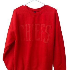KC Chiefs Gildan Heavy Blend Red Sweatshirt